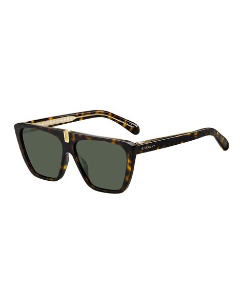 givenchy men's flat-top plastic sunglasses|Givenchy 55mm oversized sunglasses.